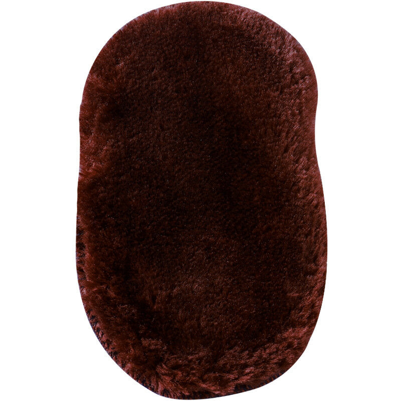 Plush shoe polishing cloth, imitation wool shoe polishing gloves, shoe polish polishing shoe polishing rag, portable polishing shoe polishing cloth sponge