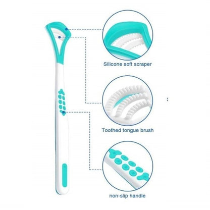 Tongue cleaning scraper (random color)