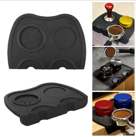 食品级矽胶咖啡压粉垫矽胶填压座咖啡转角压粉垫咖啡器具咖啡防滑垫-咖啡垫咖啡壶