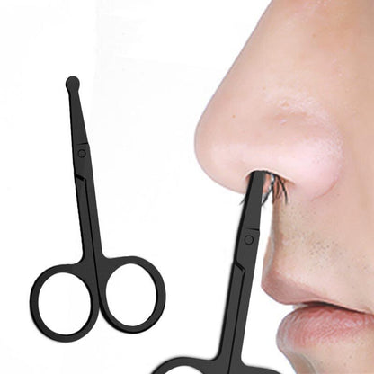 Stainless steel safety nose hair scissors, electrophoresis round head scissors, manual hair removal and shearing device, double eyelid stickers, beauty tools, eyebrow pliers, eyebrow scissors