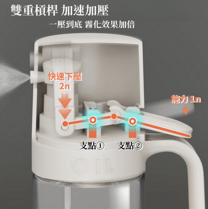 喷油瓶调味瓶玻璃喷雾瓶高硼硅玻璃气炸锅喷油瓶喷雾罐喷雾油瓶玻璃油壶喷油罐不锈钢喷油瓶厨房用品厨房调味料容器