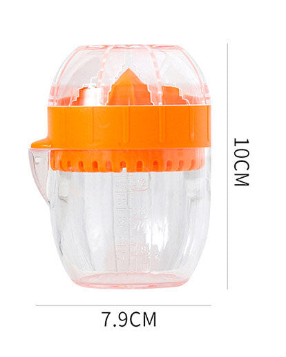 帶蓋橙子榨汁器 手動擠檸檬汁 配杯子-隨機顏色