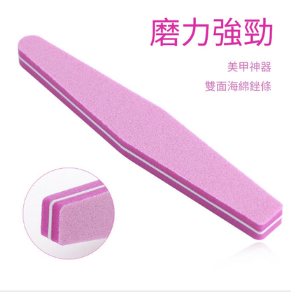 Frosted manicure sponge file-pink 3 sticks︳Abrasive stick, file, rub, rub knife, file, nail file Nail