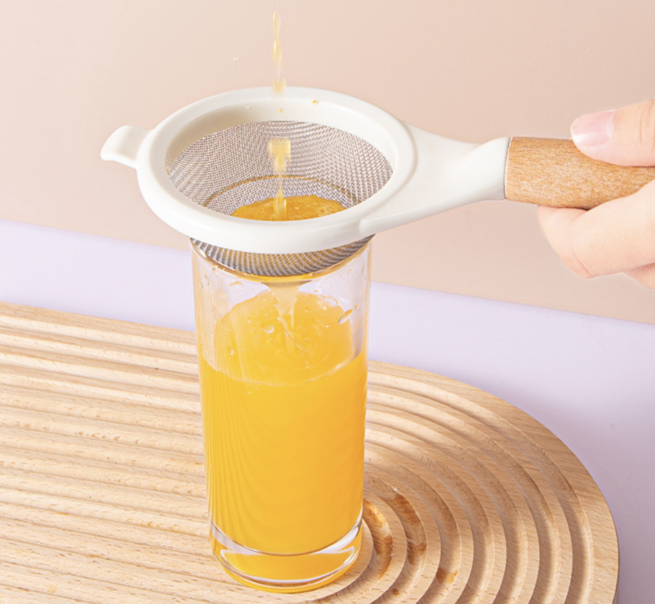 Stainless steel flour sieve kitchen household baking fine mesh sugar powder sieve juice soy milk residue filter batch flour sieve