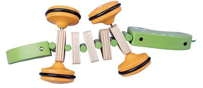 Wooden infant animal walker wooden children's pull rope traction toy drag crocodile stepper learn to drive