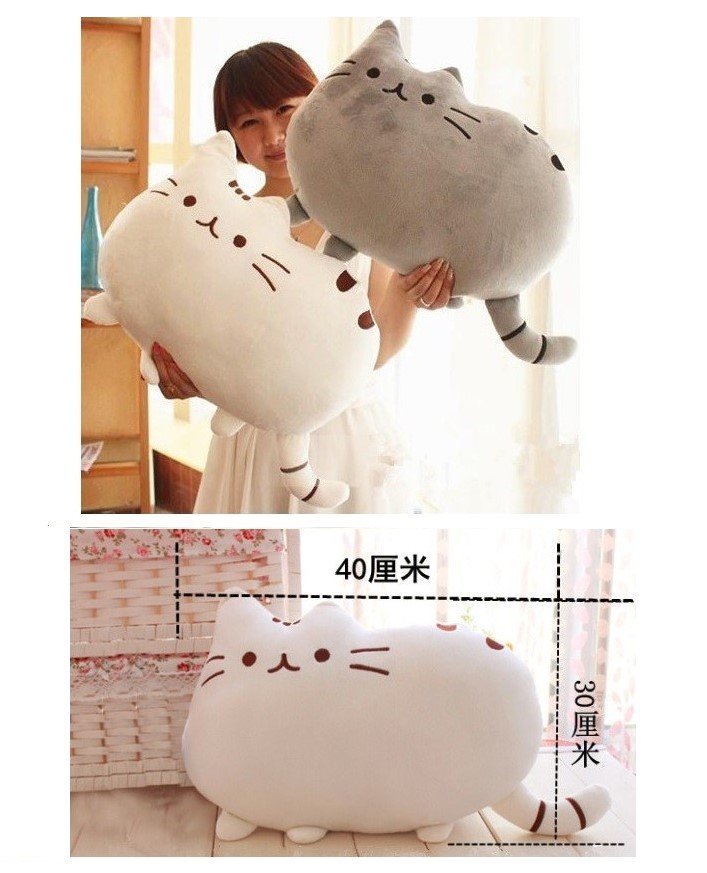 Large 40cm Japanese Cute Cat Soft Cotton Pillow Cushion