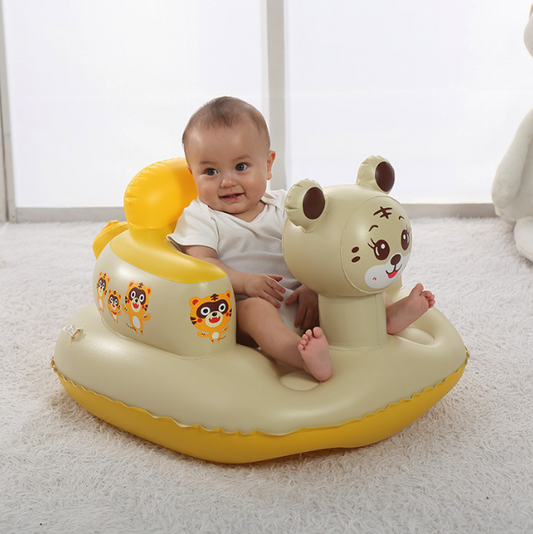 Thickened Tiger Baby Inflatable Sofa Baby Learning Seat Dining Chair Portable Stool Toy Baby Sofa