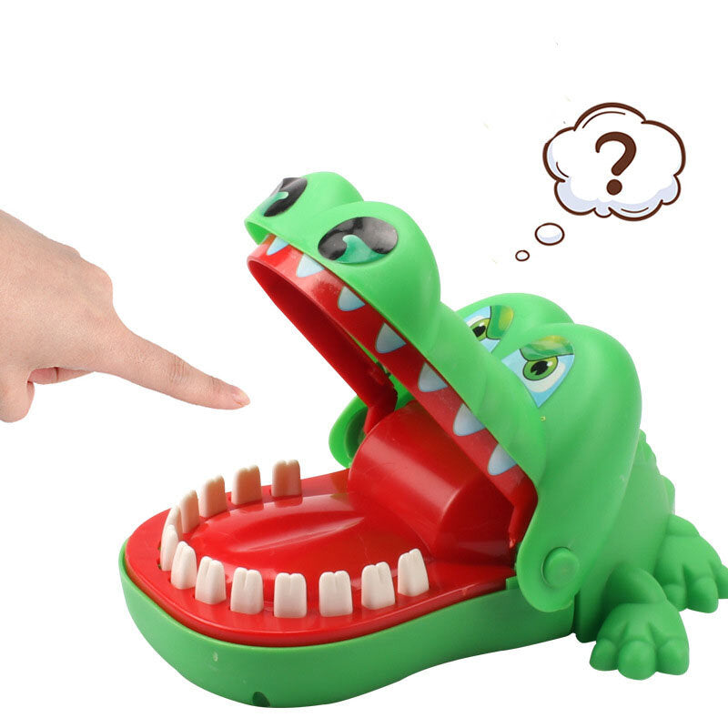 大号鳄鱼咬手指玩具鲨鱼拔牙游戏咬手鳄鱼亲子儿童整蛊玩具认知玩具