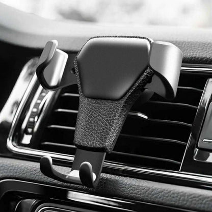 New 360-degree Gravity Automatic Phone Holder, Black - Car Vent Mount Phone Stand, Car Accessories