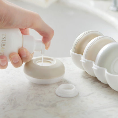 Travel portable push-type toiletries lotion push-type refill bottle shampoo shower gel storage box 4 pack other travel accessories