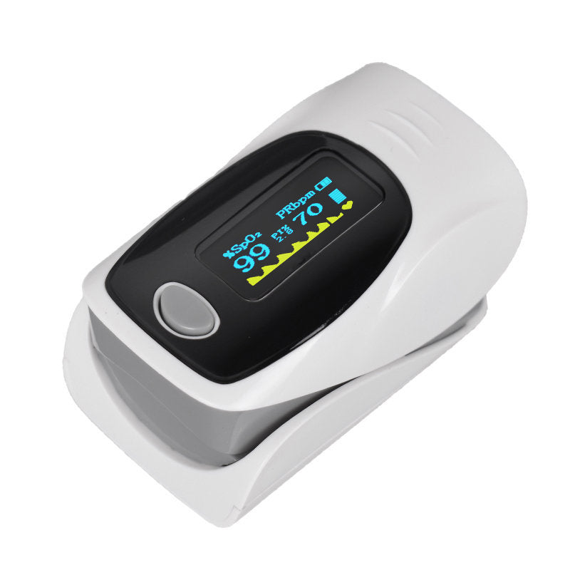 Pulse Oximeter 便携式心率脉搏血氧监测仪【高精度，测量精准】【彩色OLED 显示】 血氧仪