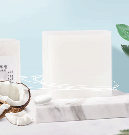 Brushed soap removes mites, sea salt, silk soap, facial cleansing handmade soap, set of 5 soaps
