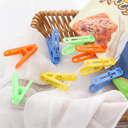 Multifunctional clothespins, colorful plastic windproof clothespins, clothespins for drying socks and underwear, 20 pieces in random mixed colors