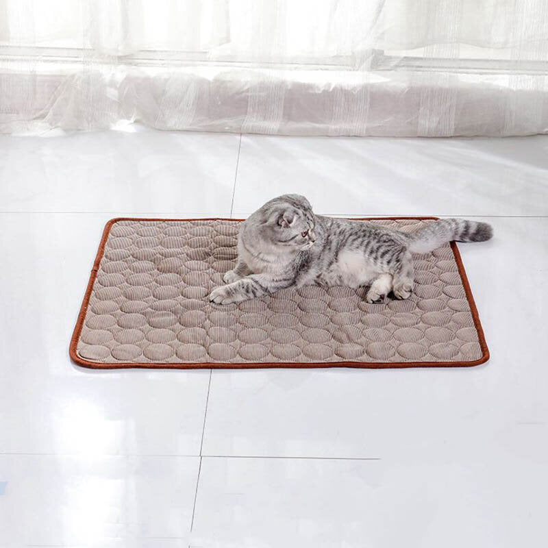 Pet Ice Mat Summer Cool Dog Mat Pet Cat Mat Breathable Ice Silk Cat Nest Pet Supplies Summer Dog Mat Cooling Mat