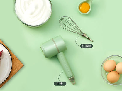 [Not tired for a long time] Ultra-lightweight wireless electric mixer egg cream mixer Type-C USB rechargeable household automatic small mini mixing milk foam butter butter baking whipper essential handheld egg beater for the whole cake