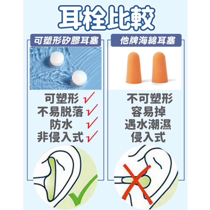 Mimi SGS silicone earplugs waterproof earplugs soundproof earplugs snoring noise reduction earplugs snoring anti-snoring earplugs swimming earplugs shapeable earplugs travel