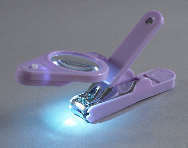 LED放大鏡指甲鉗 指甲剪 LED指甲刀 老人兒童專用指甲剪 修甲工具套裝Nail