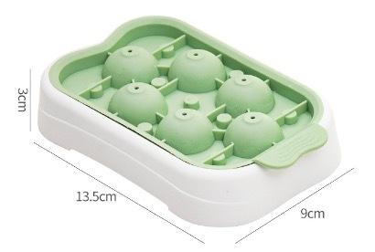 Press-type ice puck ice tray homemade ice cube grinder silicone ice puck mold-random color