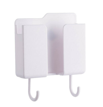 TV air conditioner remote control storage box wall hanging bedside mobile phone storage punch-free storage rack hook wall hanging rack