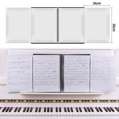 40 pages of expandable four-page A4 music score folder, non-reflective and editable music score folder, piano, guitar and musical instrument music book