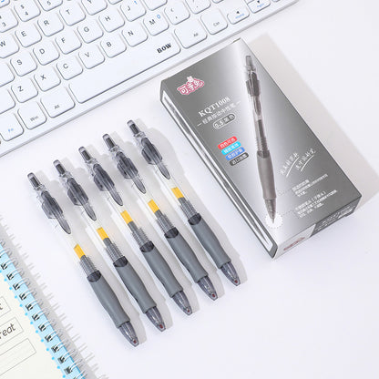 Gel pen, ballpoint pen, signature pen, press pen, stationery supplies, water-based brush, inscription pen, carbon pen, stationery black [12 pieces in box]