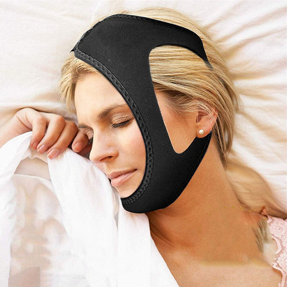 The second generation 3-point sleep snoring chin rest improves snoring with teeth grinding habit eye mask professional to stop snoring and respiratory sensitivity