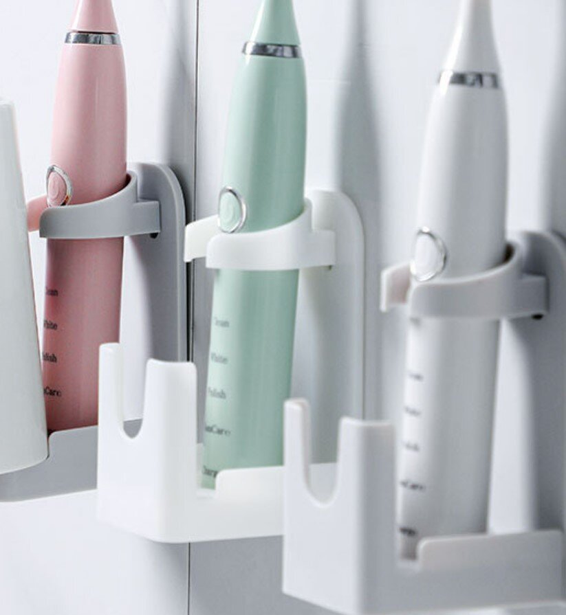 Electric toothbrush holder bathroom self-adhesive traceless toothbrush storage rack punch-free toothbrush cup holder toothbrush holder