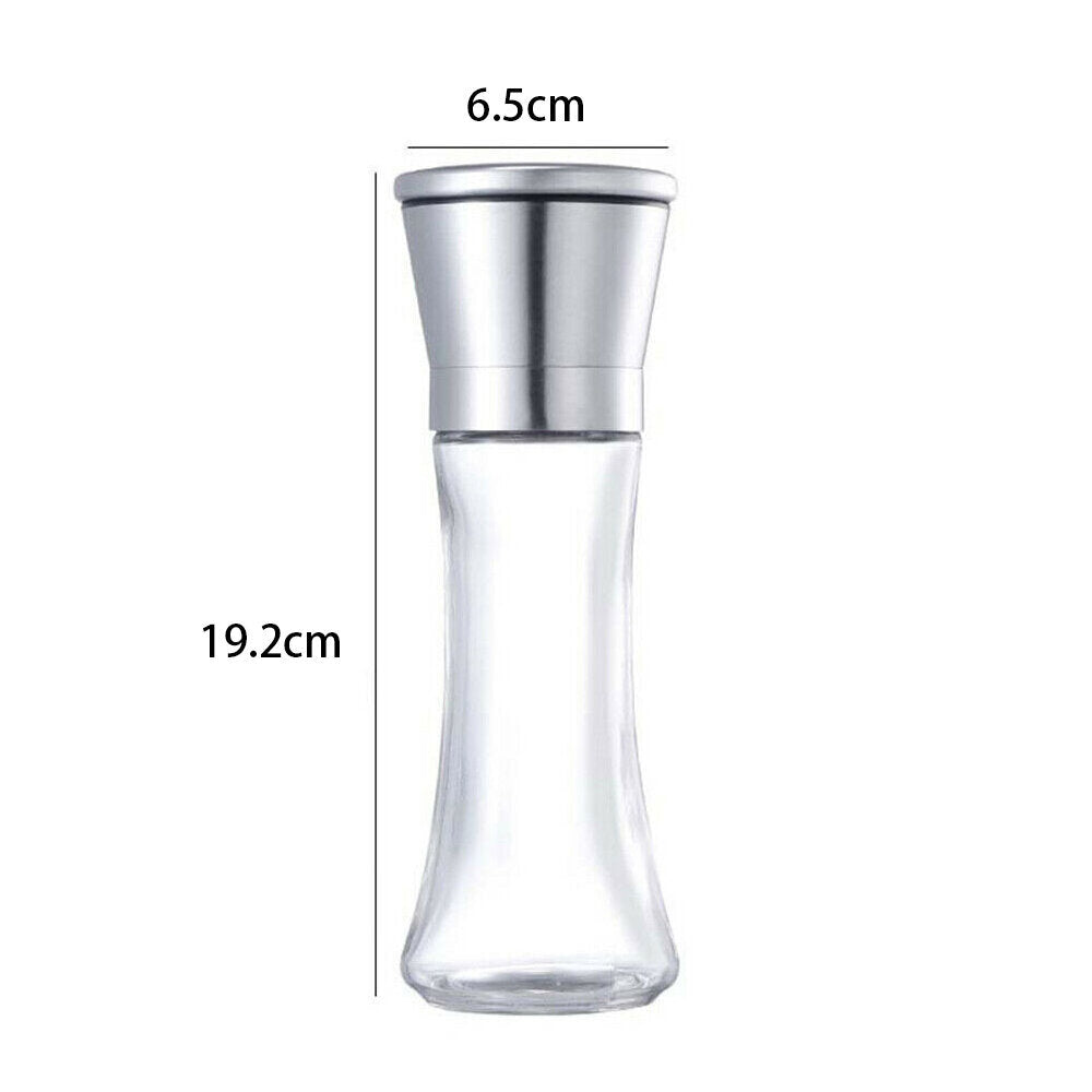 Seasoning grinder glass grinding bottle restaurant household grinding seasoning jar grinding jar manual pepper grinder seasoning grinding bottle