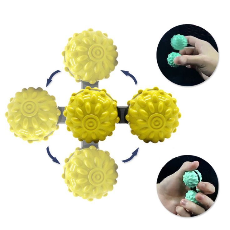 Finger massage ball decompression toy for adults, creative tool for venting and decompressing, creative fingertip spinning ball, fitness hand ball, finger wrist strength training, physical therapy, rehabilitation exercise, stress relief massage ball