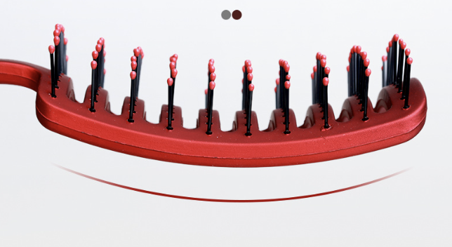 Dawan fluffy comb, big curved comb, fluffy hair comb, styling comb, curved wide-tooth curly hair rib comb, red hair accessories