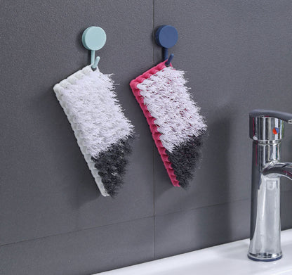 Household dishwashing brush, cleaning brush, bendable gap brush, no dead ends, washing dishes, pots, kitchen bathroom bathtub blue