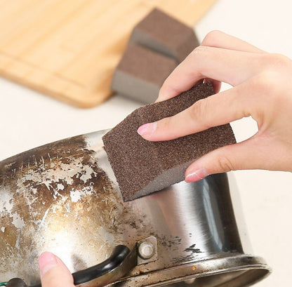 4 pieces of kitchen cleaning sponges, nano scale removal, double-sided thickening, black dirt cleaning on the bottom of pots, magic scrubbing bowls, emery sponge