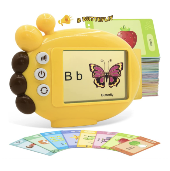 Children's preschool audio card reader, 60 cards, 120 words, 9 themes, suitable for cognitive toys for children aged 2-6 years old