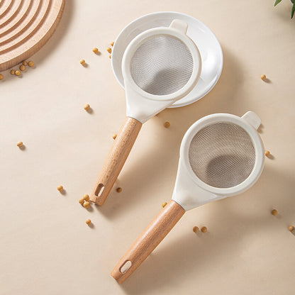 Stainless steel flour sieve kitchen household baking fine mesh sugar powder sieve juice soy milk residue filter batch flour sieve