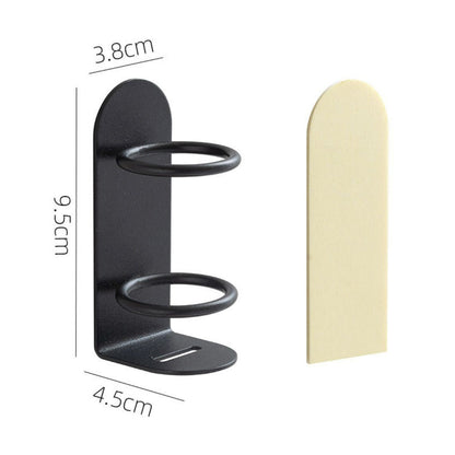 2 PCS Punch-Free Toothbrush Holders Wall-Mounted Suction Storage Racks - One Orange, One Black. Iron Art Electric Toothbrush Wall Mount Punch-Free Toothbrush Holder Wall-Mounted Hanger Suction Storage Rack Bathroom Toothbrush Storage