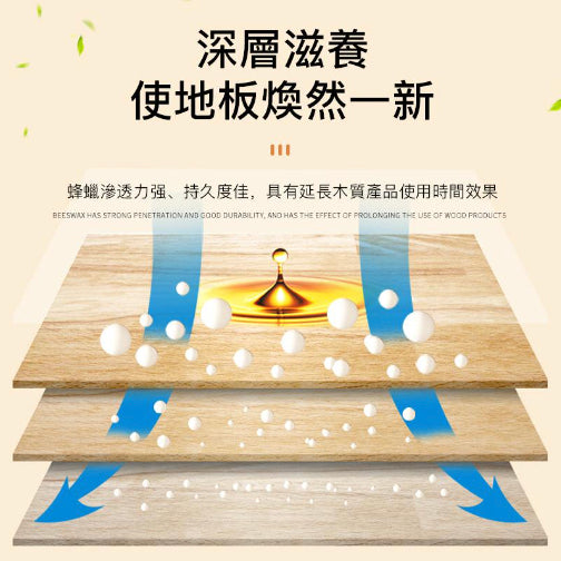 Floor wax, floor cleaning, maintenance, wooden furniture care, renovation, beeswax polishing, waxing oil, deep nourishment, preventing aging and cracking