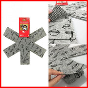 Pot Protectors Three-Pack 3 Size Set Pot Holders / Cast Iron Pans and Pot Protectors Gray Dividers to Prevent Scratch Separation and Protect Cookware Surfaces Coated Protective Pads - Pot Holders / Anti-Scratch Stovetops