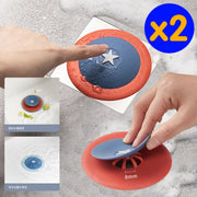 2 wash basin partitions, creative shield, toilet, kitchen water outlet, water level press switch, floor drain, drain hole, hair barrier/water pipe blocker/sewer leak cover/floor drain (random color), toilet bathroom filter