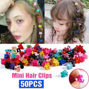 Children's hair accessories flower mini hairpins set of 50 hairpins Hair