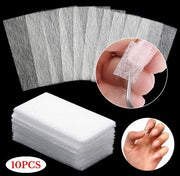 [10-pack] Nail Art Extension Fiber Silk Nail Anti-Crack Natural Light Therapy Fiber Extension Fiber Piece Nail Art