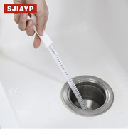 【45cm】日本品牌管道疏通刷 螺旋毛清潔刷 下水道疏通彎曲長刷 馬桶堵塞 廚房洗碗盆堵塞 疏通管道神器 通渠泵
