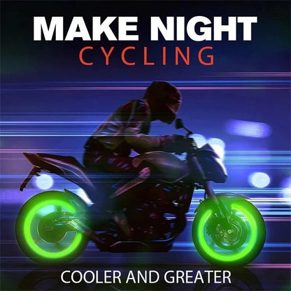 夜光绿色夜光气门嘴帽汽车摩托车电动车轮胎气门芯盖改装装饰气门帽装饰灯
