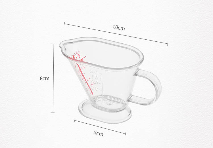 迷你毫升量杯帶刻度調味杯小型烘焙計量杯面粉奶茶計量杯子