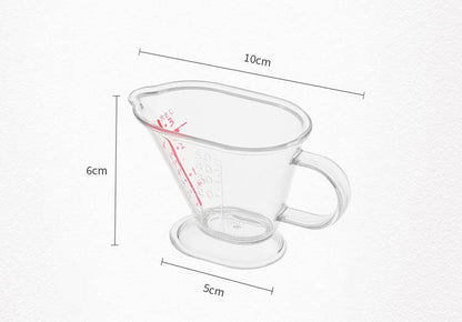 迷你毫升量杯帶刻度調味杯小型烘焙計量杯面粉奶茶計量杯子 量杯