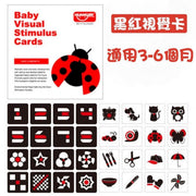 [Train your baby’s brain development❤️ Safety certification] Baby black and white card visual card black and white card baby color card visual flash card flash card baby card cognitive toy