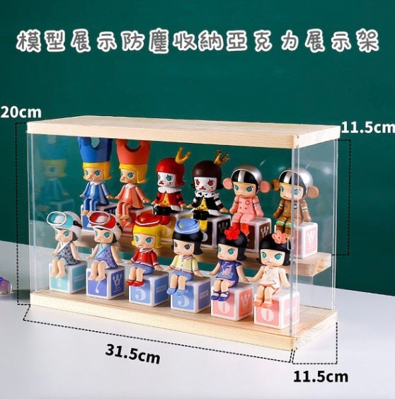 [Double-layer model] Acrylic double-layer model display stand 31.5*11.5*20CM (length x width x height) [Dust-proof | Storage | Exclusive for display]