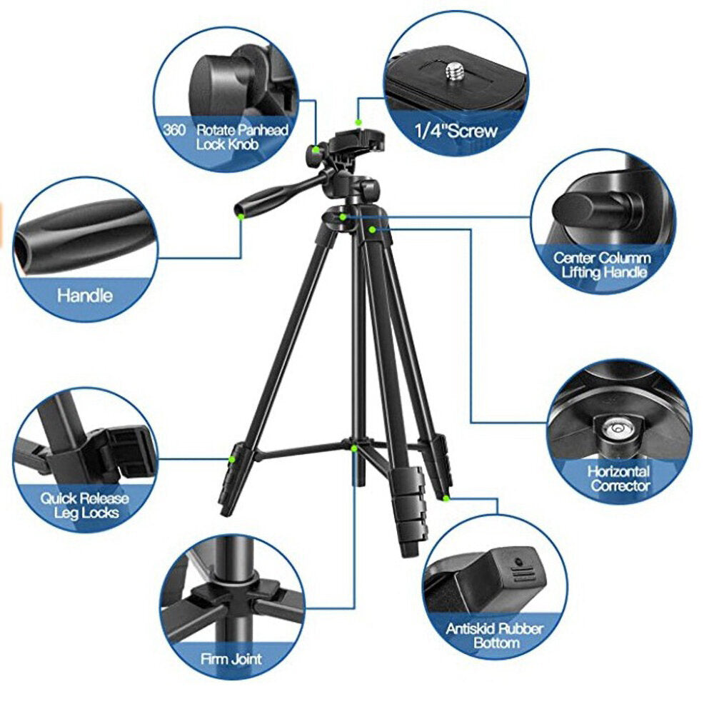 1.4m outdoor convenient photo bracket live broadcast gopro tripod with bluetooth photo shutter