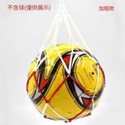 Bold portable ball bag net bag single ball bag football volleyball basketball net bag blue net basketball storage bag red and white style