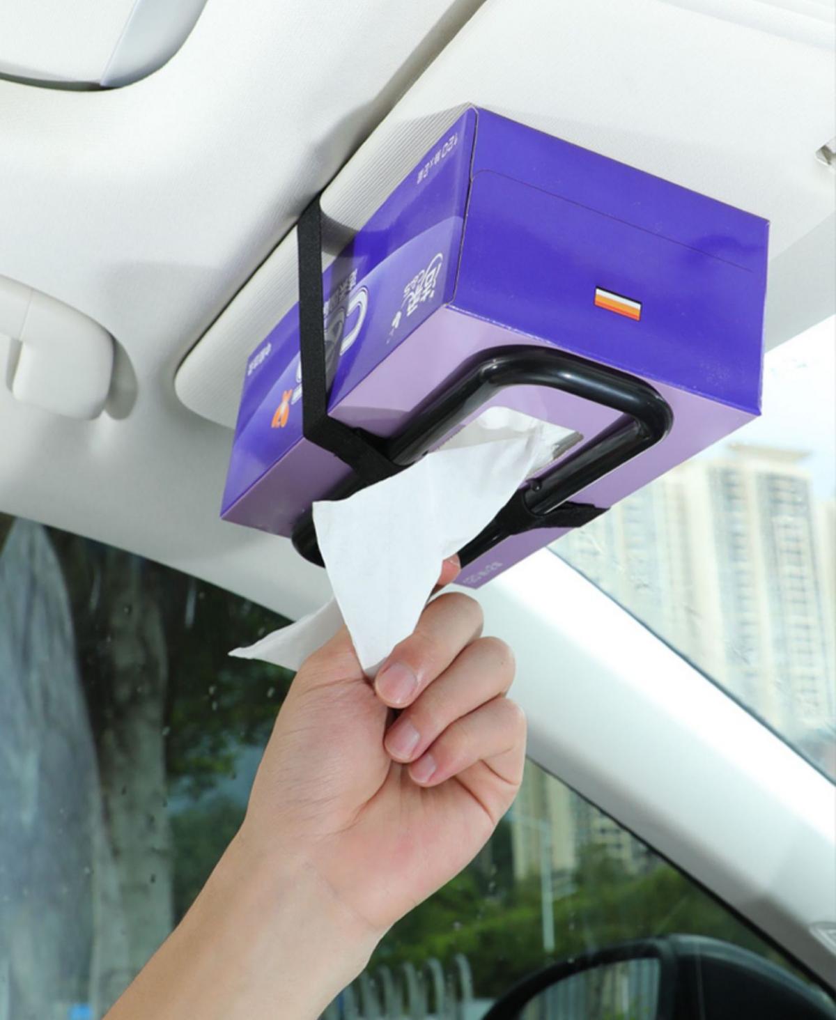 Car tissue box holder, sun visor, seat back, tissue holder, automotive supplies, in-car hanging tissue bag holder, toilet paper cover, paper box