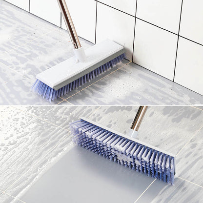 衛生間刷地刷子清潔瓷磚長柄地刷硬毛兩用地板刷浴室廚房刮水一體 刷